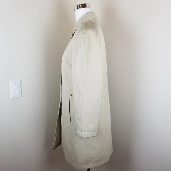 BURBERRY Beige Car Coat Size 12 PRISTINE Condition